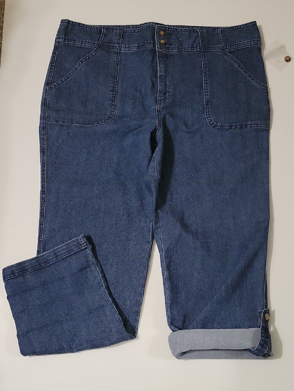 NWT White Stagg Blue Denim Jeans. Size 16
